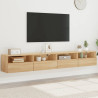 Muebles de pared para TV 2 uds madera roble Sonoma 100x30x30 cm 1