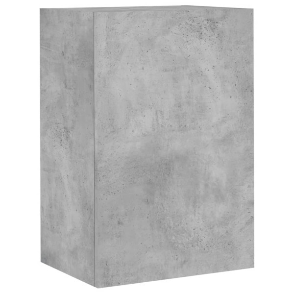 Mueble TV de pared madera ingeniería gris hormigón 40.5x30x60cm M 2