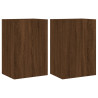 Muebles de TV de pared 2 uds madera marrón roble 40.5x30x60 cm 2