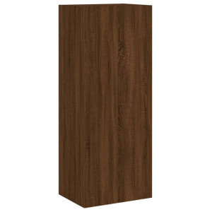 Mueble de TV de pared madera marrón roble 40.5x30x102 cm H