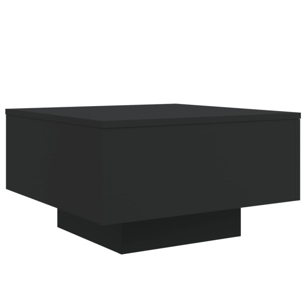 Mesa de centro com luzes LED 55x55x31 cm preto M 3