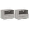 Móveis parede TV 2 pcs 40x30x30 cm deriv. madeira cinza sonoma 2