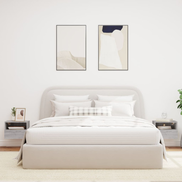 Muebles de pared para TV 2 uds madera gris Sonoma 40x30x30 cm M 3