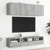 Móveis parede TV 2 pcs 40x30x30 cm deriv. madeira cinza sonoma 4