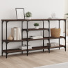 Mesa consola 160x29x80 cm derivados madeira carvalho castanho 1