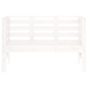 Banco de jardín madera maciza de pino blanco 111.5x53x71 cm 4