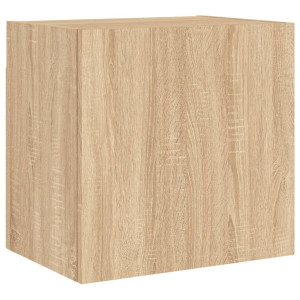 Mueble TV de pared madera ingeniería roble Sonoma 40.5x30x40 cm H