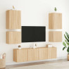Mueble TV de pared madera ingeniería roble Sonoma 40.5x30x40 cm 4