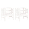 Sillas de jardín 2 uds madera maciza pino blanco 61.5x53x71 cm 2