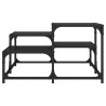 Mesa de centro 68x68x40 cm derivados de madeira preto 4