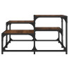 Mesa de centro madera de ingeniería roble marrón 68x68x40 cm 4