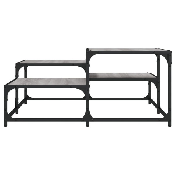 Mesa de centro 87.5x87.5x40cm derivados de madeira cinza sonoma M 4