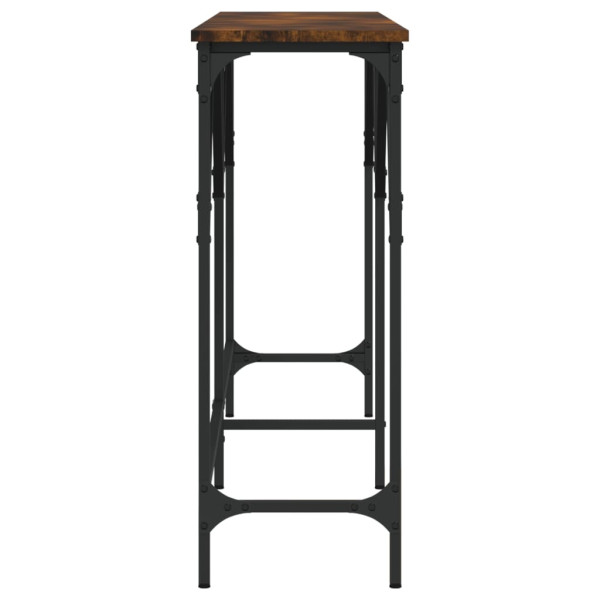 Mesa consola 180x29x75 cm derivados de madeira carvalho fumado M 5