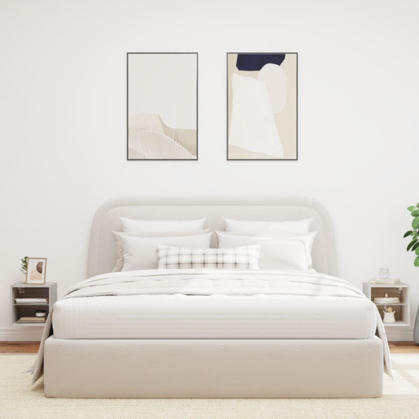 Muebles TV de pared luces LED 2 uds gris Sonoma 30x28.5x30 cm M 3