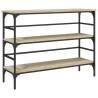 Mesa consola madera de ingeniería roble Sonoma 100x32x75 cm 2