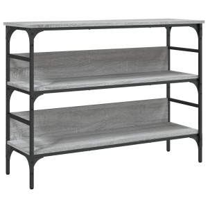 Mesa consola 100x32x75 cm derivados de madeira cinzento sonoma H
