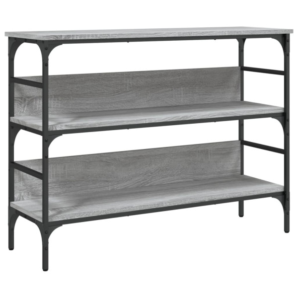 Mesa consola 100x32x75 cm derivados de madeira cinzento sonoma M 2