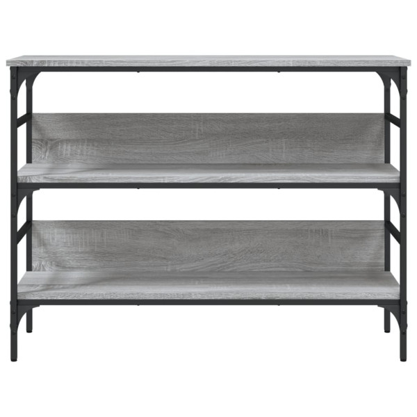 Mesa consola 100x32x75 cm derivados de madeira cinzento sonoma M 5