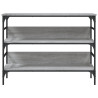 Mesa consola madera de ingeniería gris Sonoma 100x32x75 cm 5