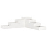 Floreira com 4 níveis 106x104.5x36 cm pinho maciço branco 2