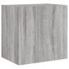 Mueble TV de pared madera ingeniería gris Sonoma 40.5x30x40 cm 2