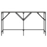 Mesa consola madera de ingeniería gris Sonoma 140x29x75 cm 4