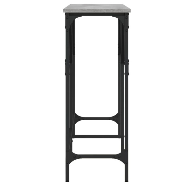 Mesa consola 140x29x75 cm derivados de madeira cinzento sonoma M 5