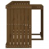 Juego de balcón 2 plazas madera maciza de pino marrón miel 5