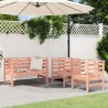 Juego de muebles de jardín 3 pzas madera maciza abeto Douglas 1
