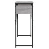 Mesa consola prateleira madeira engenharia Sonoma cinza 105x30x75 cm 5