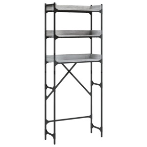 Estantería lavadora madera ingeniería gris Sonoma 67x25x163 cm H