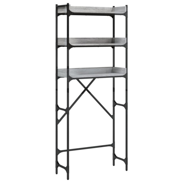 Estantería lavadora madera ingeniería gris Sonoma 67x25x163 cm M 2