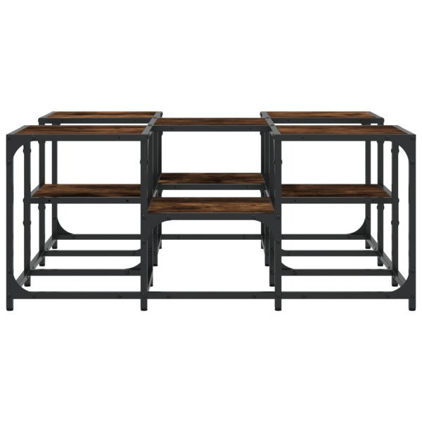 Mesa de centro 91x91x40 cm derivados de madeira carvalho fumado M 5