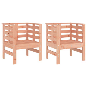 Cadeiras de jardim 2 pcs 61.5x53x71cm madeira de douglas maciça H