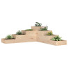 Floreira de jardim com 4 níveis 106x104.5x36 cm pinho maciço 1
