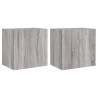 Móveis parede TV 2pcs 40.5x30x40 cm deriv. madeira cinza sonoma 2