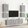 Muebles de TV de pared 2 uds madera gris Sonoma 40.5x30x40 cm 4