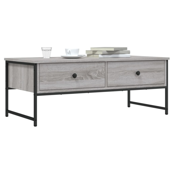 Mesa de centro madera de ingeniería gris Sonoma 101x49x39.5 cm D