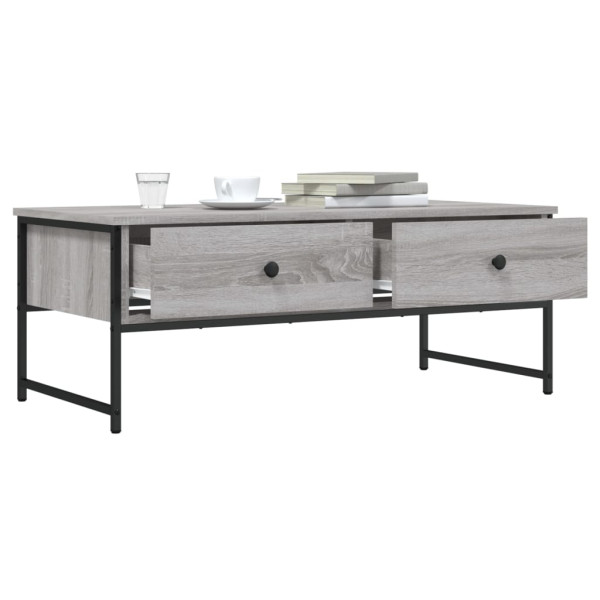 Mesa de centro 101x49x39.5 cm derivados madeira cinzento sonoma M 4