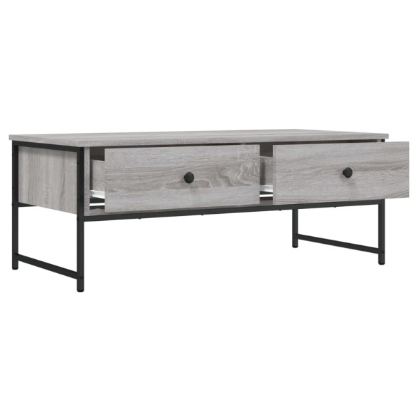 Mesa de centro madera de ingeniería gris Sonoma 101x49x39.5 cm M 5