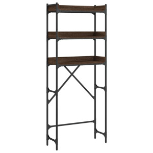 Estantería lavadora madera ingeniería roble marrón 67x25x163 cm H