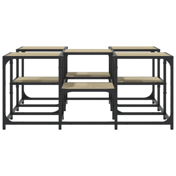 Mesa de centro 91x91x40 cm derivados de madeira carvalho sonoma M 5