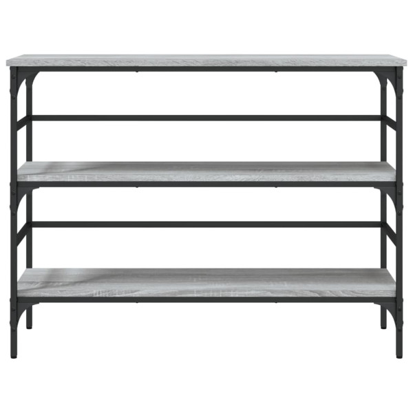 Mesa consola 100x32x75 cm derivados de madeira cinzento sonoma M 5