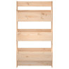 Jardinera de pared 3 niveles madera maciza pino 60x18.5x110 cm 4