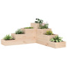 Floreira de jardim com 4 níveis 80.5x79x36 cm pinho maciço 1