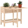 Jardinera con tapa plegable madera maciza de pino 1