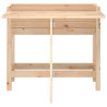 Jardinera con tapa plegable madera maciza de pino 4