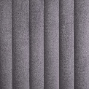 Sillas comedor 2 unidades de terciopelo gris H