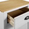 Mesita de noche Hill madera maciza de pino blanco 46x35x49.5 cm 5