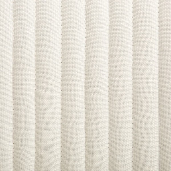 Sillas de comedor 2 unidades tela color crema M 2